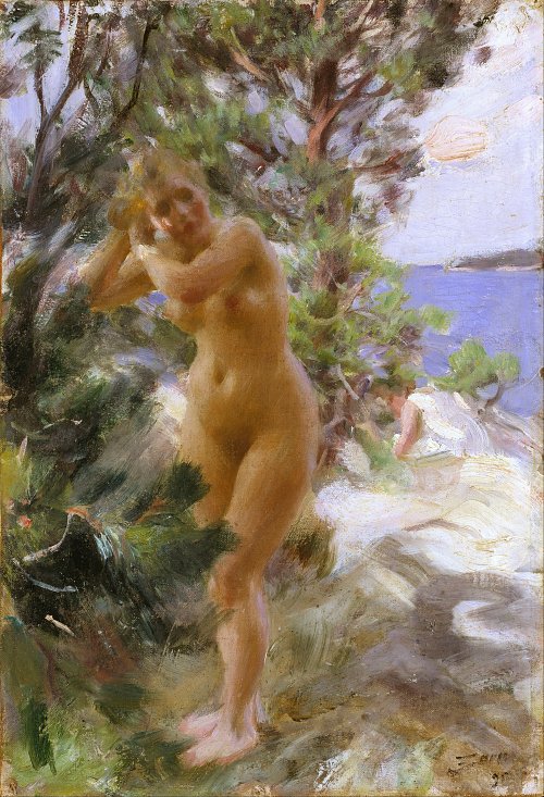 Anders Zorn After the Bath  Wandbild